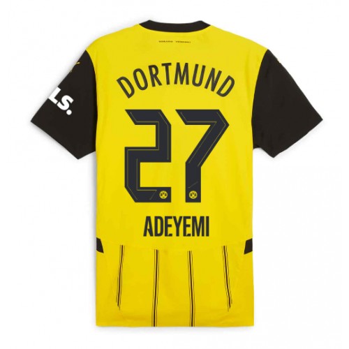 Moški Nogometni dresi Borussia Dortmund Karim Adeyemi #27 Domači 2024-25 Kratek Rokav